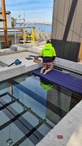 Glass Bottom Pond - Newport Glass Fence Supplies