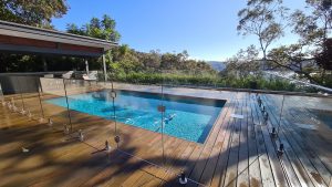 Semi frameless Glass fence Supplies Sydney